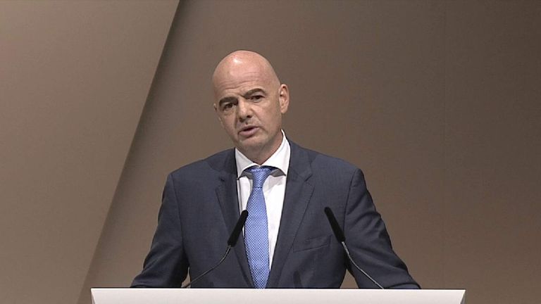 260216 FIFA presidential candidate, GIANNI INFANTINO
