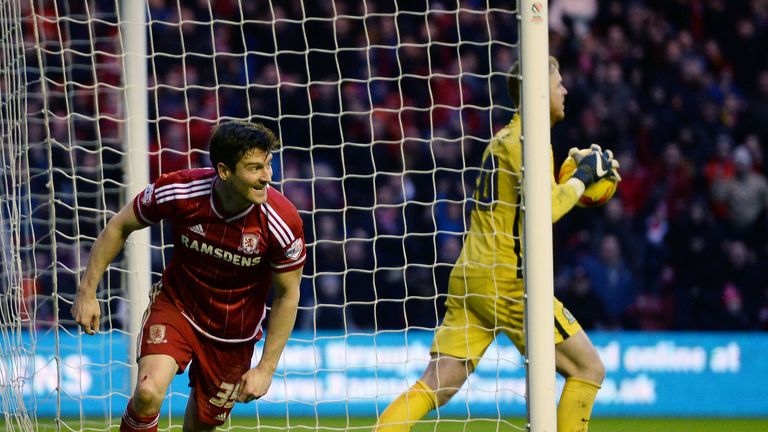 Middlesbrough's David Nugent celebrates 