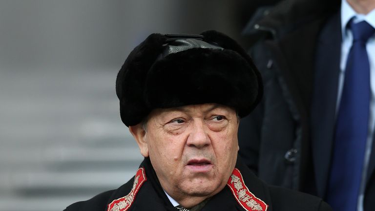 West Ham United co-owner David Sullivan looks on during the Premier League match between Everton and West Ham United