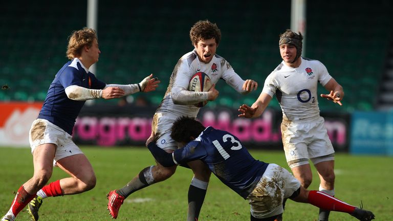 Daly in action for England U20s against France in 2011