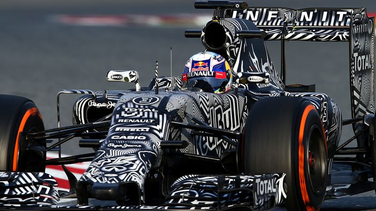 Red Bull ran their new car in a disguised livery at winter testing last year 