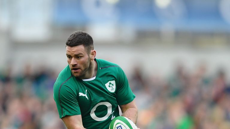 DUBLIN, IRELAND - MARCH 08: Fergus McFadden of Ireland in action during the RBS Six Nations match between Ireland and Italy at Aviva Stadium on March 8, 20