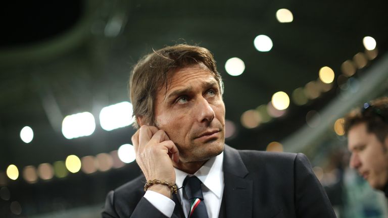 Italy coach Antonio Conte before a friendly match Italy vs England at the Juventus Stadium