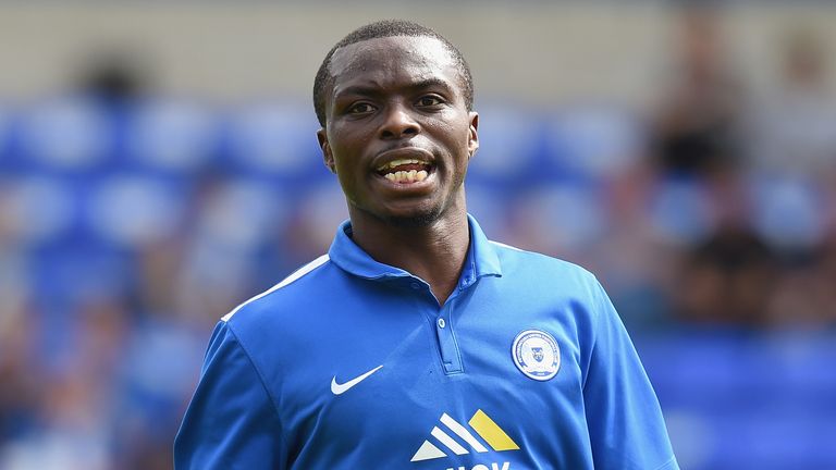 Gabriel Zakuani, pictured playing for Peterborough in August 2015
