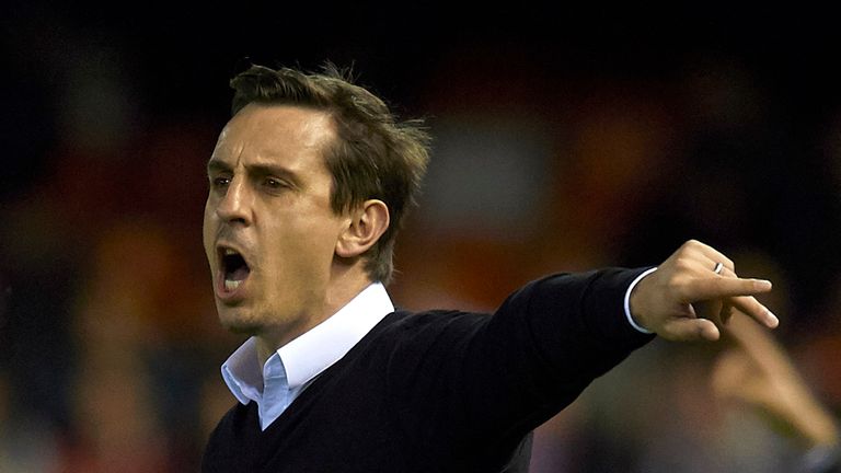 Gary Neville was unhappy after Vanecia's youth team suffered a controversial exit at Chelsea