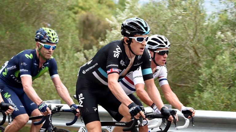 Geraint Thomas on stage 4 of the 2016 Tour Down Under