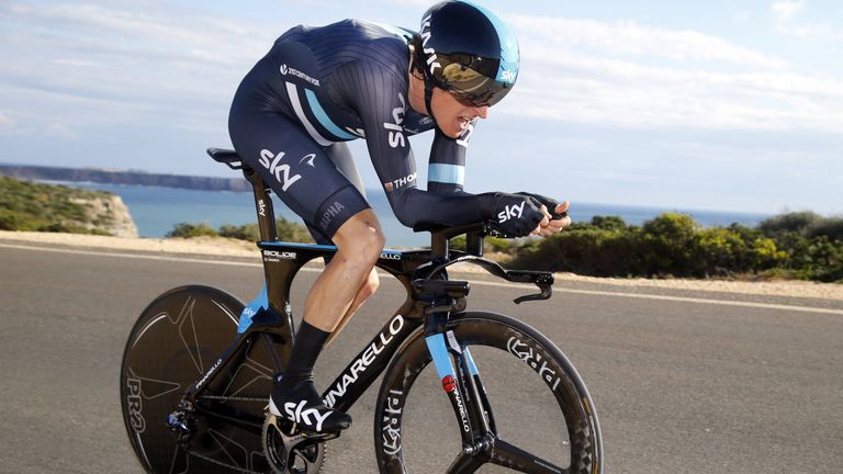 Geraint Thomas on stage 3 of the 2016 Volta ao Algarve