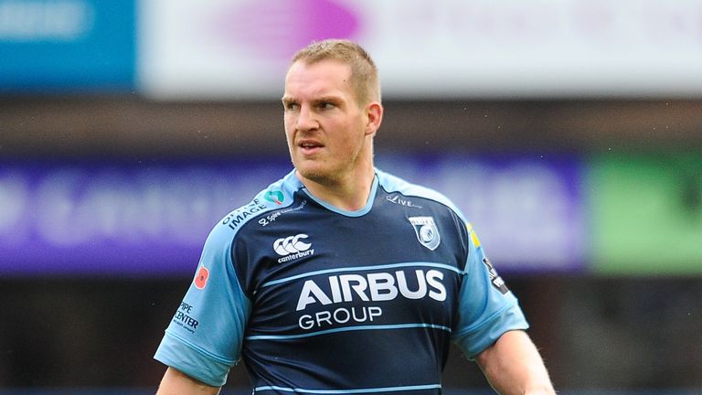 Guinness PRO12, BT Sport Cardiff Arms Park, Cardiff, Wales 7/11/2015.Cardiff Blues vs Glasgow Warriors. Gethin Jenkins