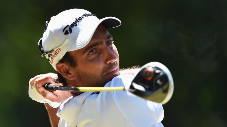 Edoardo Molinari of Italy plays a shot during the second round of the Tshwane Open at Pretoria Country Club on March 13