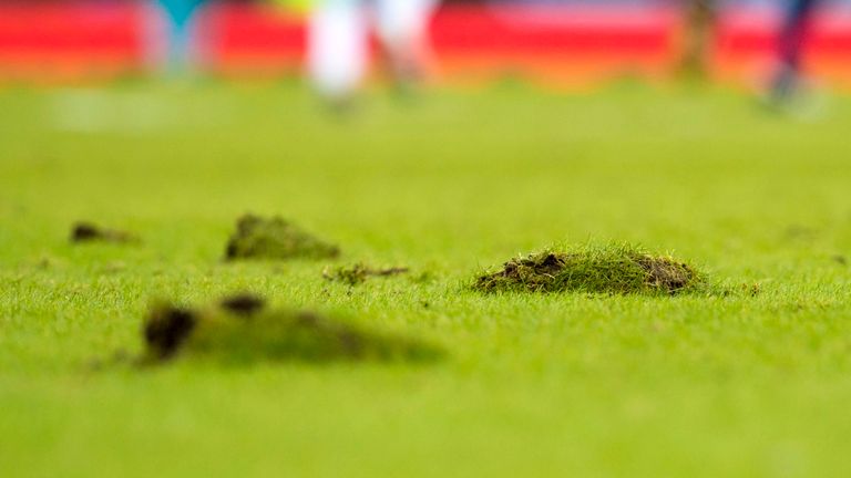 There have been numerous problems with the pitch at Hampden in the past