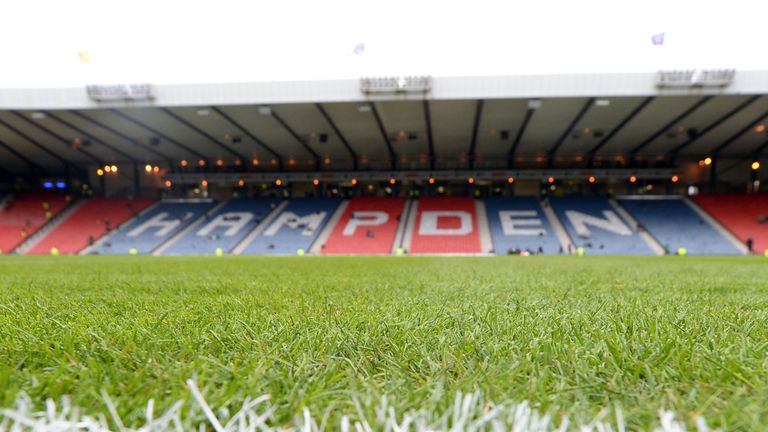 The Hampden pitch is being relaid before the League Cup final - just as it was before the same match last season