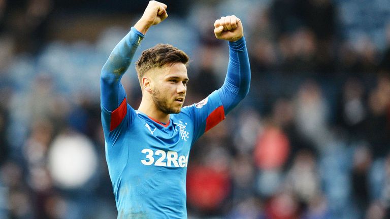 Harry Forrester scored his first goal for Rangers