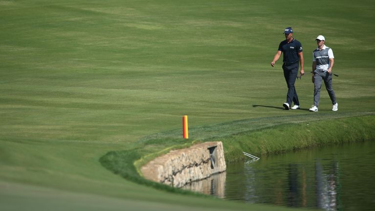 McIlroy was grouped with Henrik Stenson and Louis Oosthuizen for the opening round