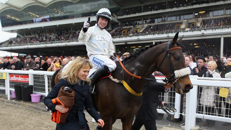 Denis O'Regan has the winning feeling at Cheltenham