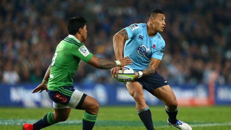  Israel Folau in action for the  Waratahs