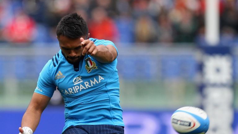 Italy fly-half Kelly Haimona