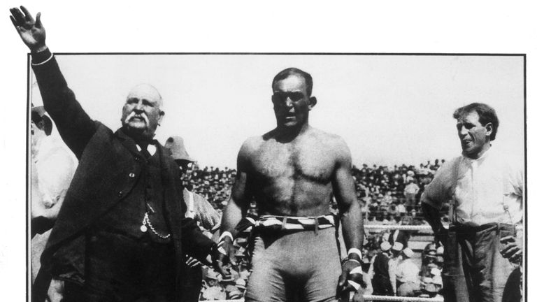 James J Jeffries was an imposing figure in the ring