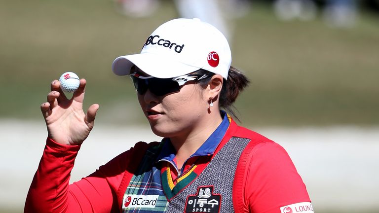 Jang Ha-Na of South Korea impressed in Florida on Friday