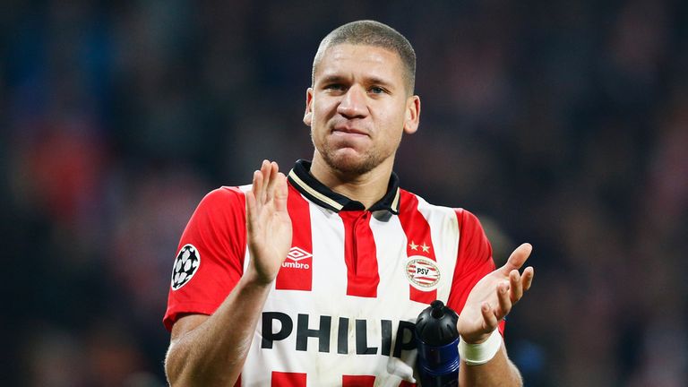 EINDHOVEN, NETHERLANDS - DECEMBER 08:  Jeffrey Bruma of PSV celebrates after victory in the group B UEFA Champions League match between PSV Eindhoven and C
