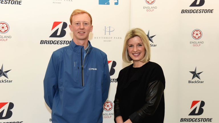 Jimmy Mullen and Sarah Stirk at Bridgestone UK's Sponsorship Launch