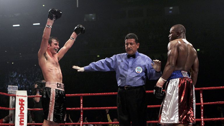 Joe Calzaghe upset the odds by beating Jeff Lacy