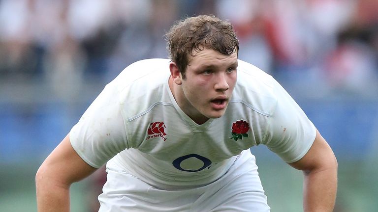 ROME, ITALY - FEBRUARY 14:  Joe Launchbury of England looks on during the RBS Six Natiions match between Italy and England at the Stadio Olimpico