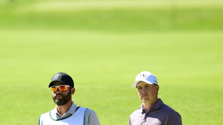 Spieth and caddie Michael Greller remained positive after his second-round 68