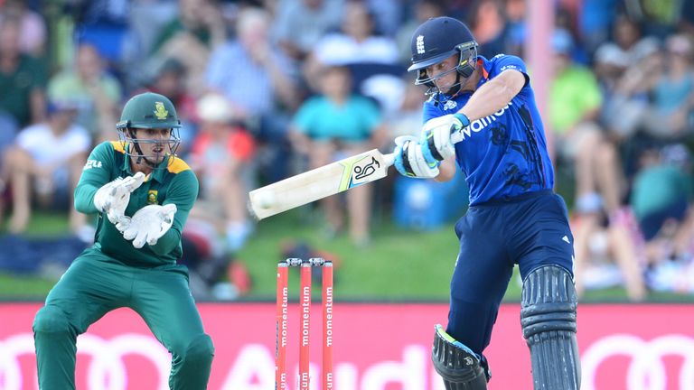 Jos Buttler of England bats during the 1st Momentum ODI Series match between South Africa and England