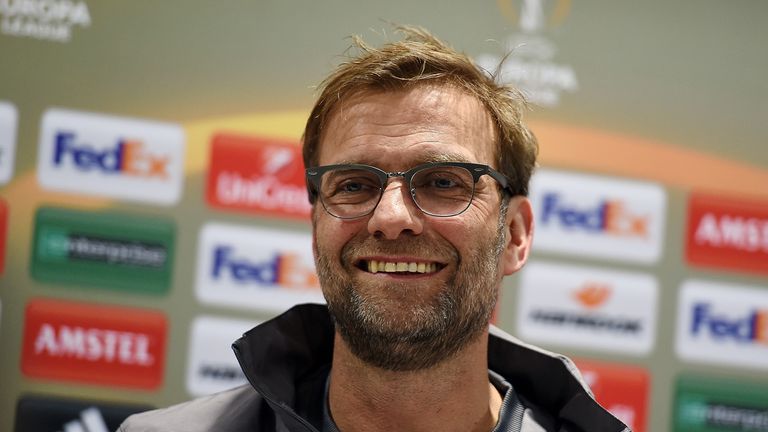 Jurgen Klopp, Liverpool press conference, UEFA Europa League tie v Augsburg