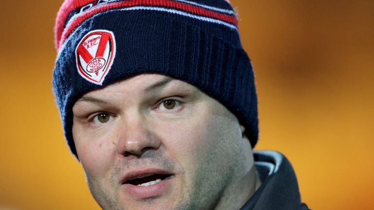 St Helens head coach Keiron Cunningham before the First Utility Super League match at the KC Lightstream Stadium, Hull.
