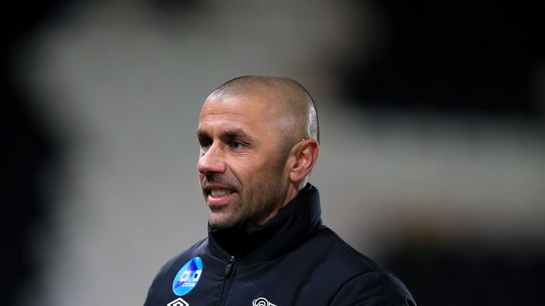 Derby County first team coach Kevin Phillips