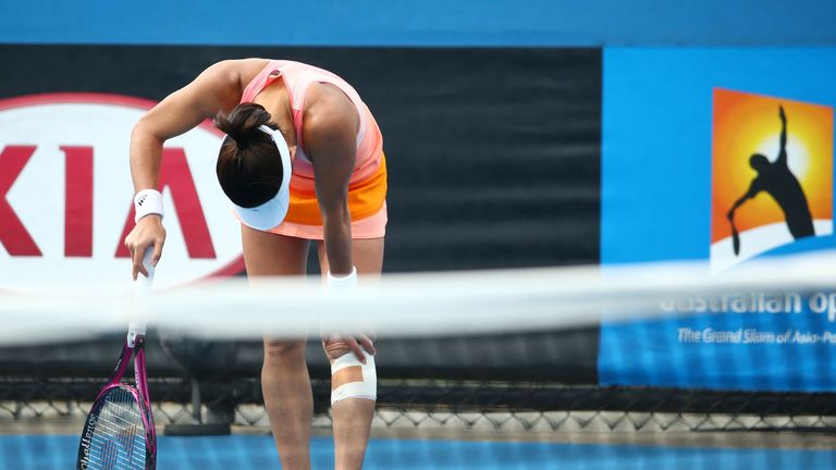 Date-Krumm underwent surgery after she struggled with the problem during the Australian Open