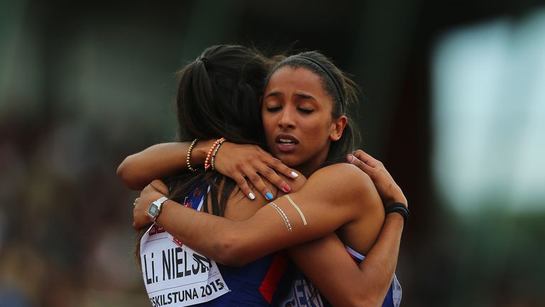 Laviai and Lina Nielsen made up the half the relay team that won European junior gold