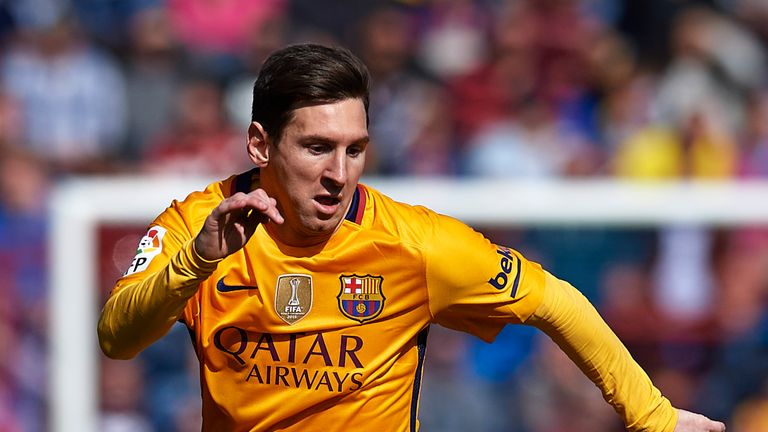 Lionel Messi of Barcelona 