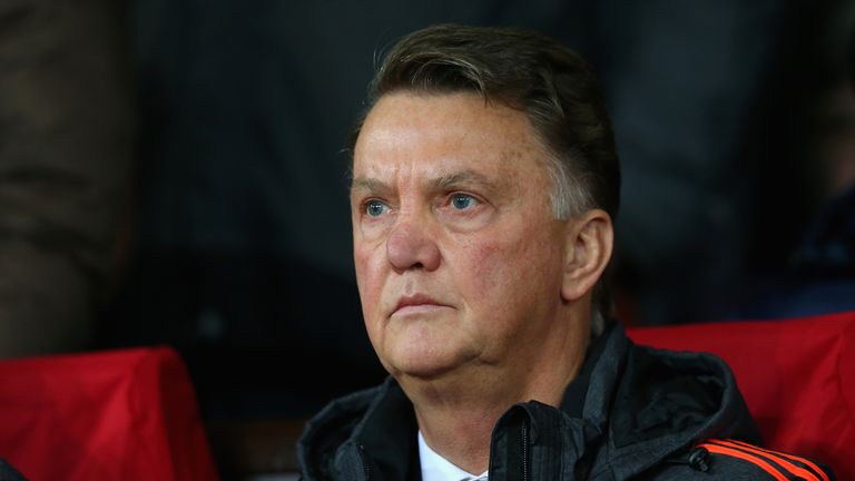 Louis van Gaal looked concerned during Man United's narrow 1-0 win over CSKA Moscow in the Champions League