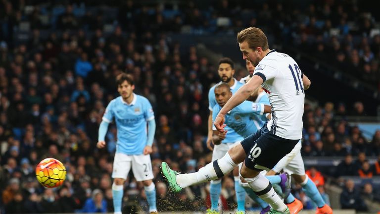 Harry Kane gives Spurs the lead from the penalty spot