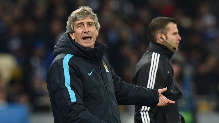 Manchester City's Chilean coach Manuel Pellegrini