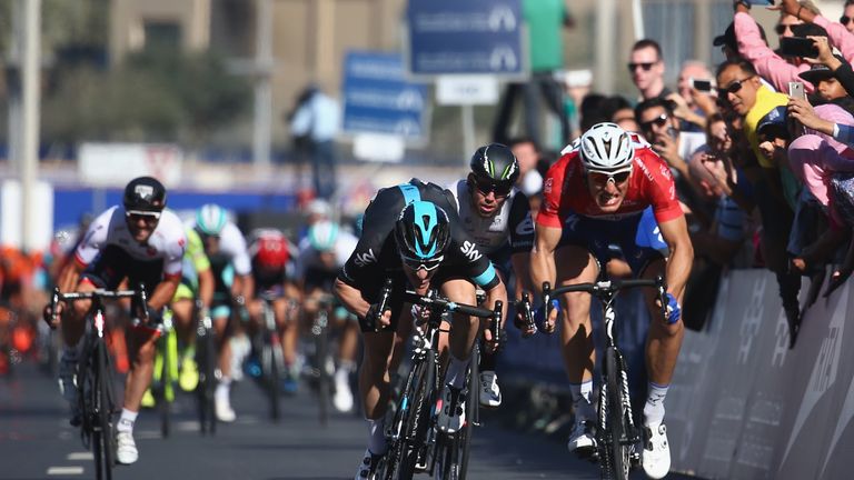 Marcel Kittel, Elia Viviani, Mark Cavendish, Giacomo Nizzolo, Dubai Tour 2016, stage four