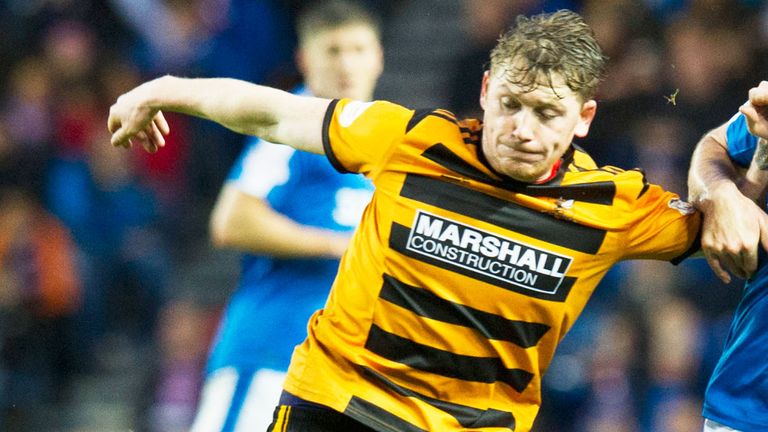 Michael Doyle in action for Allloa in the Championship