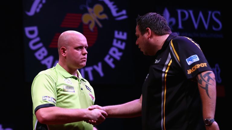 Michael Van Gerwen and Adrian Lewis