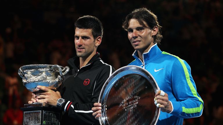 Novak Djokovic and Rafael Nadal played out a classic in Melbourne in 2012