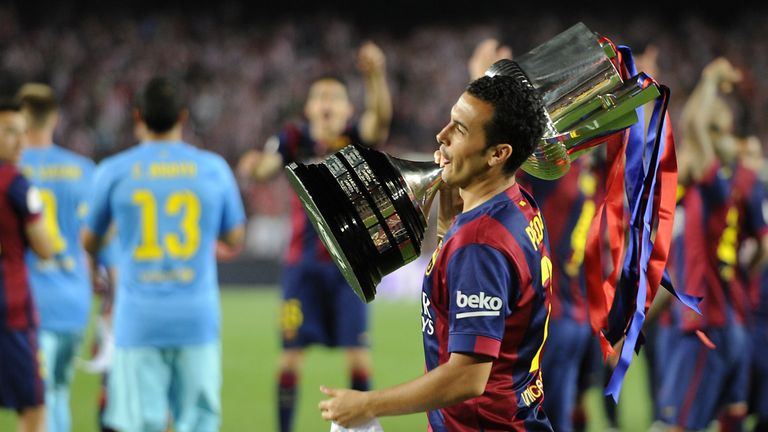 Pedro won 11 major trophies at Barcelona, including five La Liga titles