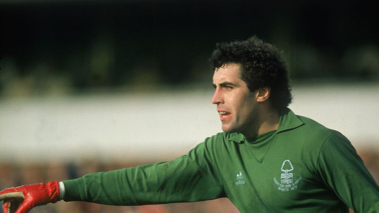 Peter Shilton helped Nottingham Forest to the First Division title