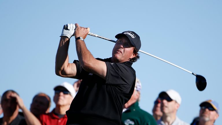 Phil Mickelson is in a great position to land his fifth Pebble Beach Pro-Am title