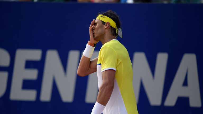 Nadal bowed out after losing a final set tie-break