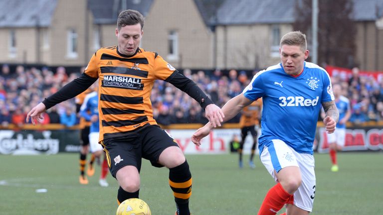 Rangers' Martyn Waghorn was frustrated against Alloa 