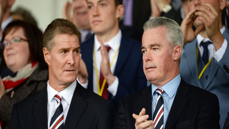 Richard Gough and Rangers director Paul Murray