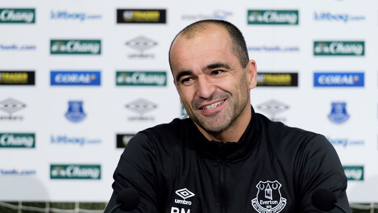 Roberto Martinez, Everton press conference