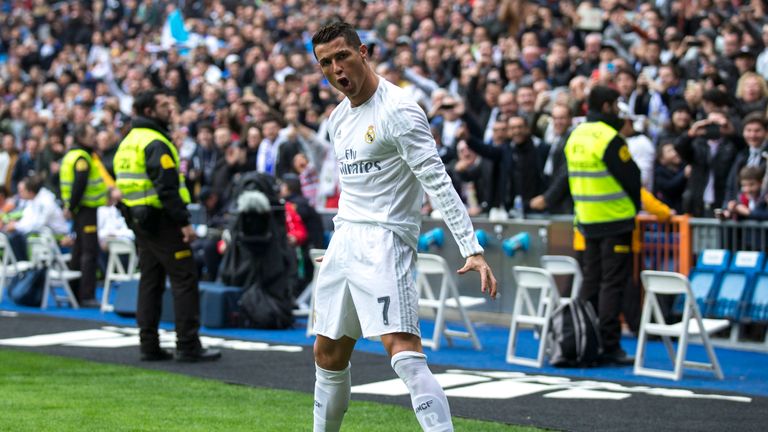 Ronaldo celebrates in typical fashion