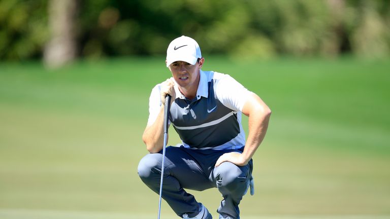 McIlroy again had a tough time on the greens, and missed a par putt from two-and-a-half feet at the last